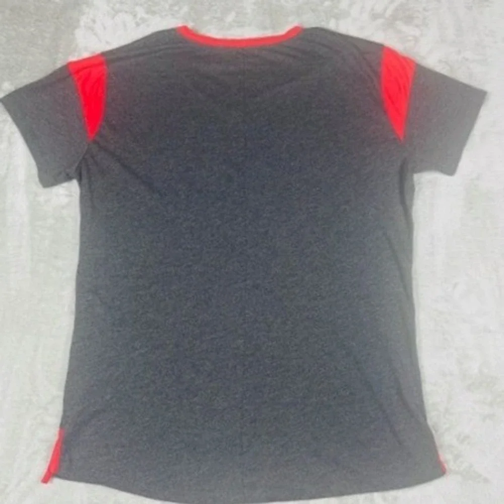 Georgia Bulldogs Nike T-Shirt Youth Girls Med Charcoal Grey V-Neck Short Sleeve